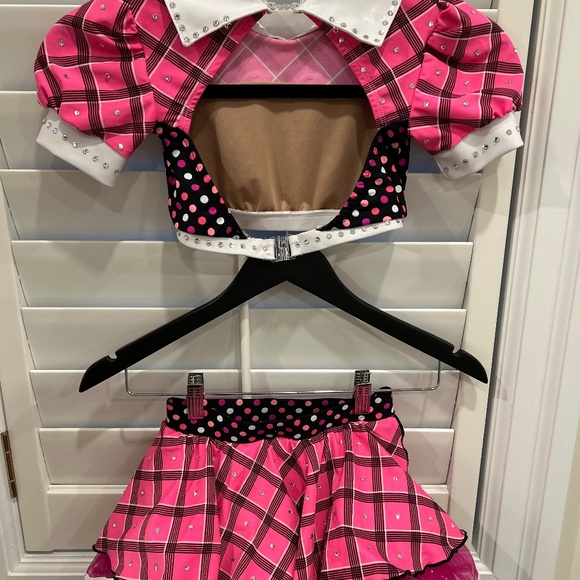 Pink Polka Dot Jazz / Tap Dance costume - Picture 2 of 8